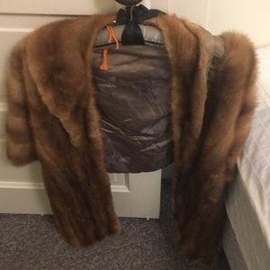 REAL MINK FUR STOLE/SCARF